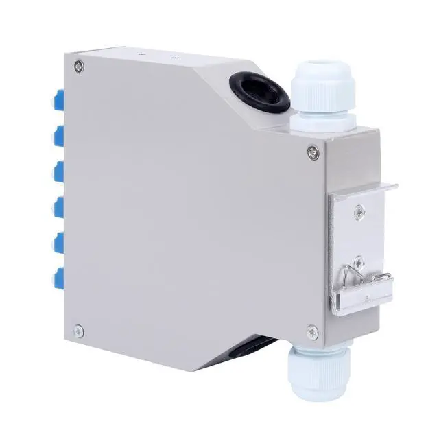 Alt view image 3 of 7 - LC-UPC 6 Duplex 12 Port DIN Rail SM Fiber Optic Enclosure ODF (Includes Pigtail and 6PC Coupler)