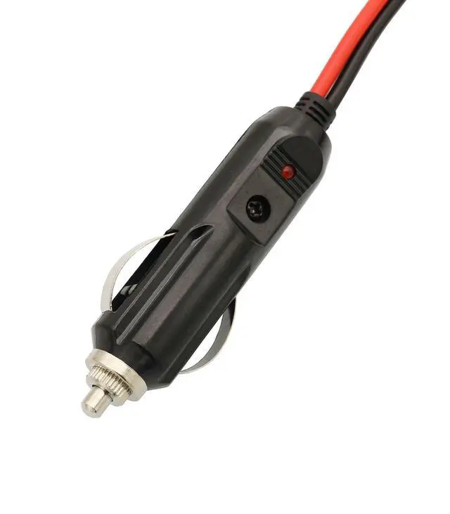 Alt view image 6 of 7 - T Shape Connector 12V DC Power Cord Cable with Cigarette Lighter Plug for Kenwood Yaesu Icom Mobile Radios