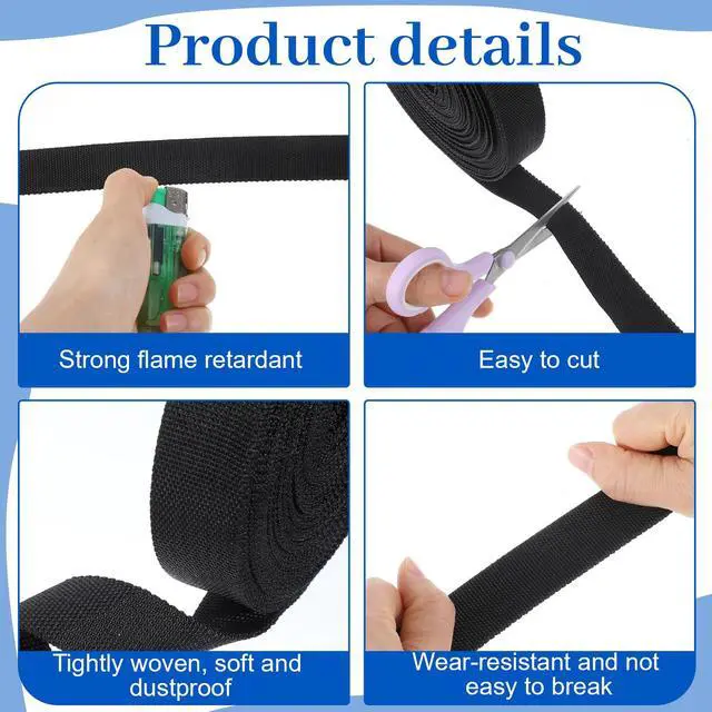 Alt view image 3 of 7 - 32.8 Ft Hydraulic Hose Protector Sleeve, 1 Inch Id Black Protective Cover Hose Sheath Hydraulic Wrap Cutting Wire Sheath Cable Cover for Cord Tig