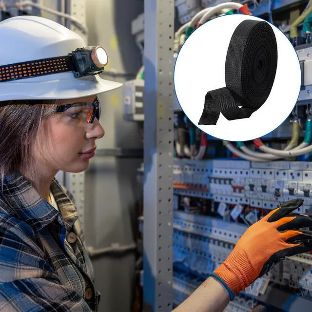 Alt view image 6 of 7 - 32.8 Ft Hydraulic Hose Protector Sleeve, 1 Inch Id Black Protective Cover Hose Sheath Hydraulic Wrap Cutting Wire Sheath Cable Cover for Cord Tig