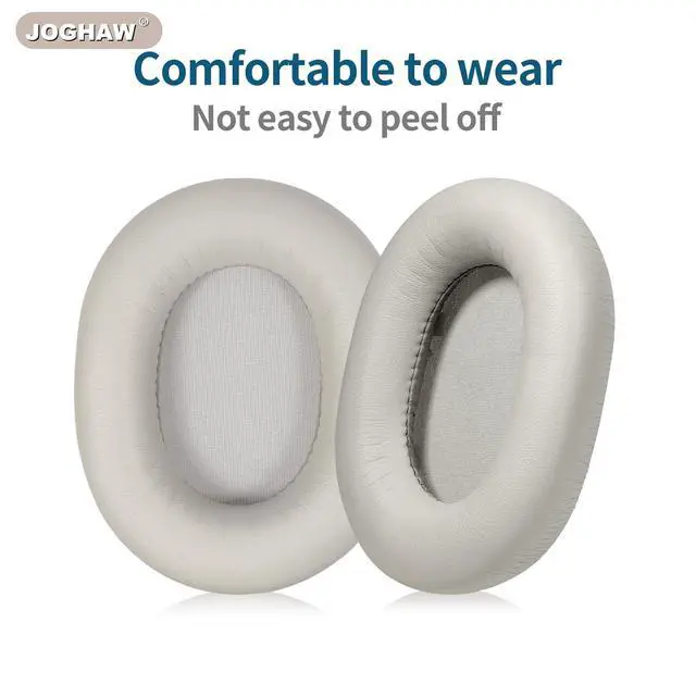 Alt view image 4 of 7 - Replacement Headphone Pads for Sony WH-1000xm5 (WH-1000xm5) Soft Protein Leather Replacement Earpads Ear, Premium Soft Memory Foam - Gold