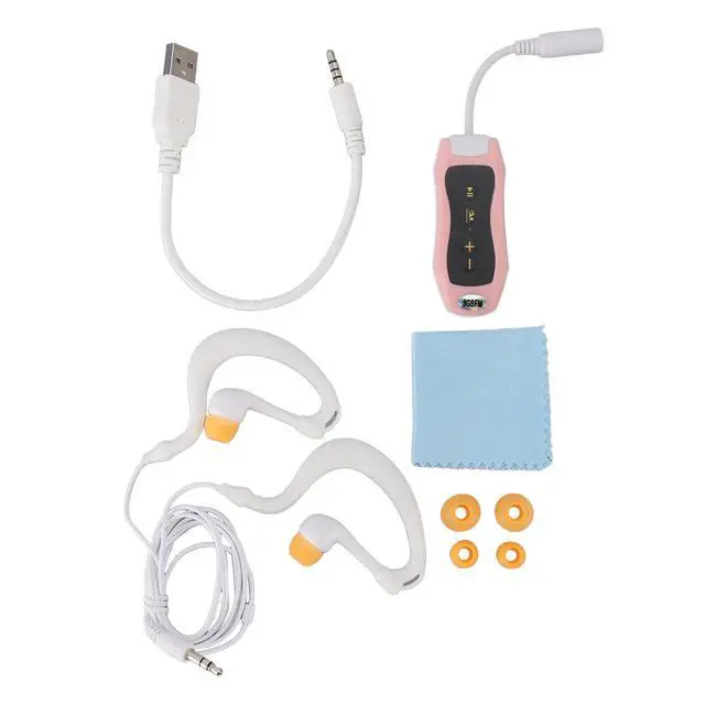 Alt view image 6 of 7 - MP3 Player for Swimming, Headphones with Long Cord, Mp3 Swimming Underwater, Sound Effect, Full Cycle, 8GB (8GB)