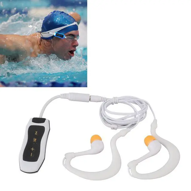 Alt view image 5 of 7 - MP3 Player for Swimming, Headphones with Long Cord, Mp3 Swimming Underwater, Sound Effect, Full Cycle, 8GB (8GB)