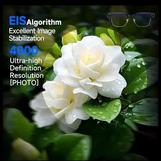 Alt view image 5 of 6 - 7 in 1 AI Smart Glasses with Camera W630 | 8MP HD Video Recording, AI Voice Assistant, Real-Time Translation, Anti-Blue Light, Bluetooth Call & Music