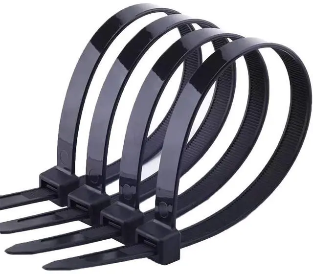 Main image of Zip Ties Heavy Duty 16inch 100 Pack, ECRAB Industrial Large Zip Cable Ties 175 Pounds Strong Nylon Self-Locking Outdoor Wire Ties Wraps - Black