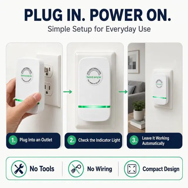 Alt view image 5 of 7 - 2026 Updated Smartplug Device, Stop watt Plug in Power Box for Home and Office US Plug 90V-250V 30KW 4 Pack