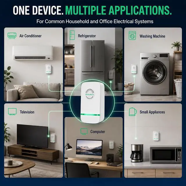 Alt view image 7 of 7 - 2026 Updated Smartplug Device, Stop watt Plug in Power Box for Home and Office US Plug 90V-250V 30KW 4 Pack