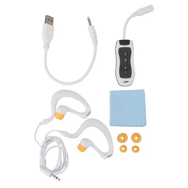 Alt view image 6 of 7 - MP3 Player for Swimming, Headphones with Long Cord, Mp3 Swimming Underwater, Sound Effect, Full Cycle, 8GB (8GB)