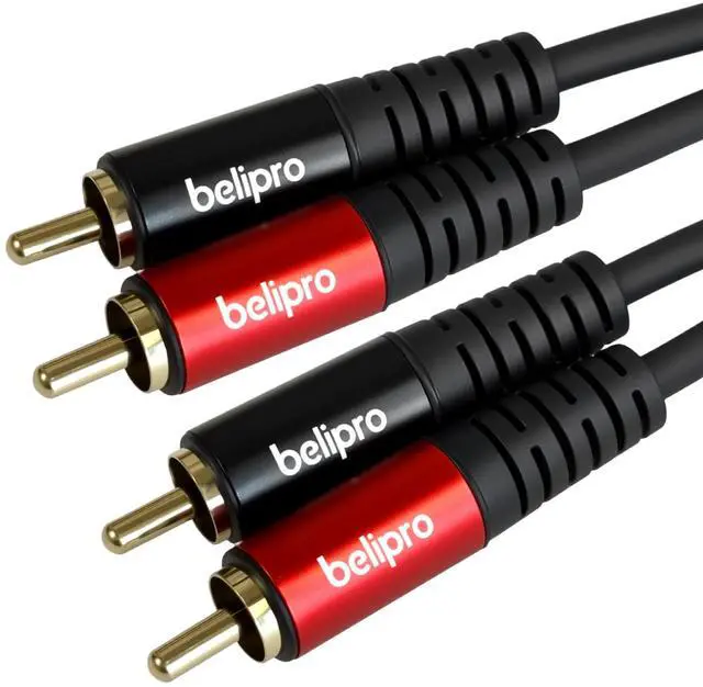Main image of 2RCA to 2RCA Cable 3Ft 2pack Gold-Plated 2 RCA Plugs to 2 RCA Plugs Stereo Audio Cable Suitable for Home theaters, high-Definition TVs, Speaker, and high-Fidelity Systems