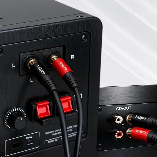 Alt view image 4 of 7 - 2RCA to 2RCA Cable 3Ft 2pack Gold-Plated 2 RCA Plugs to 2 RCA Plugs Stereo Audio Cable Suitable for Home theaters, high-Definition TVs, Speaker, and high-Fidelity Systems