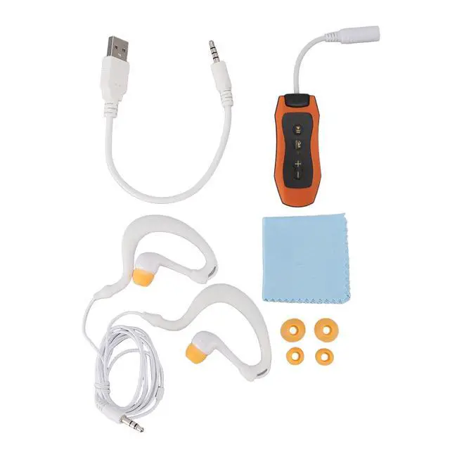 Alt view image 5 of 7 - MP3 Player for Swimming, Headphones with Long Cord, Mp3 Swimming Underwater, Sound Effect, Full Cycle, 8GB (8GB)