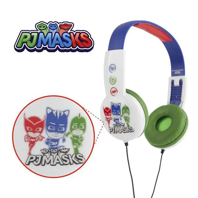 Alt view image 2 of 6 - PJ Masks Kids Safe Over The Ear Headphones HP2-03120| Kids Headphones, Volume Limiter for Developing Ears, 3.5MM Stereo Jack, Recommended for Ages 3-9, by