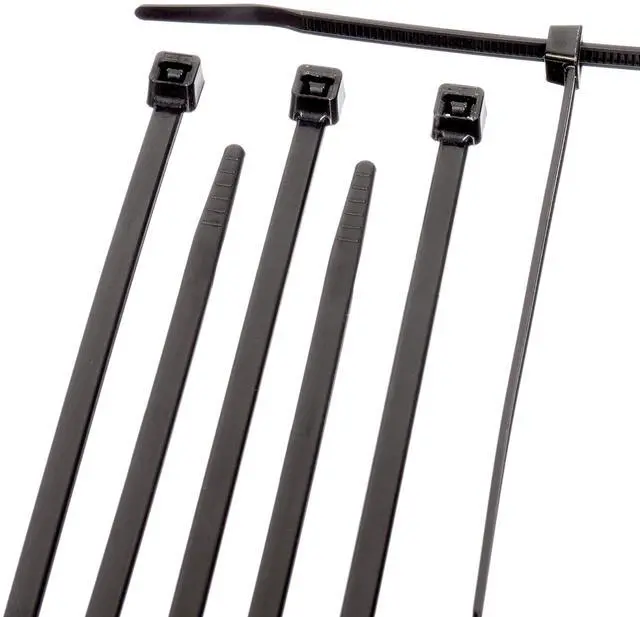 Main image of 7-Inch Zip Ties - Indoor/Outdoor Cable Ties for Cord and Wire Management, No Tools Needed - Strong Nylon Cable Holders 7 IN, 100 Pack, Black