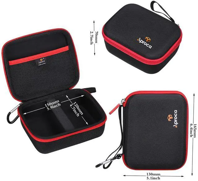 Alt view image 7 of 7 - Case Compatible with NOCO GENIUS1 / GENIUS2 / GENIUS2D Fully-Automatic Smart Charger, Portable Storage Bag for Accessories (Case Only)