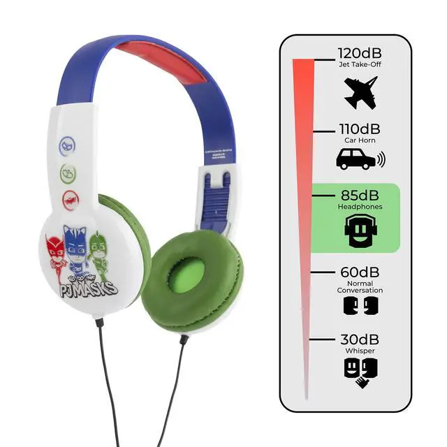 Alt view image 4 of 6 - PJ Masks Kids Safe Over The Ear Headphones HP2-03120| Kids Headphones, Volume Limiter for Developing Ears, 3.5MM Stereo Jack, Recommended for Ages 3-9, by