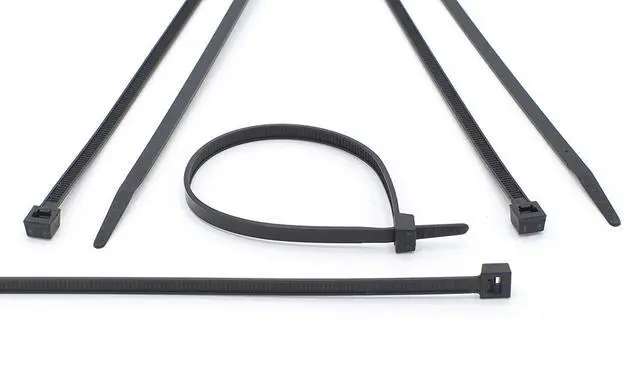 Alt view image 7 of 7 - 7-Inch Zip Ties - Indoor/Outdoor Cable Ties for Cord and Wire Management, No Tools Needed - Strong Nylon Cable Holders 7 IN, 100 Pack, Black