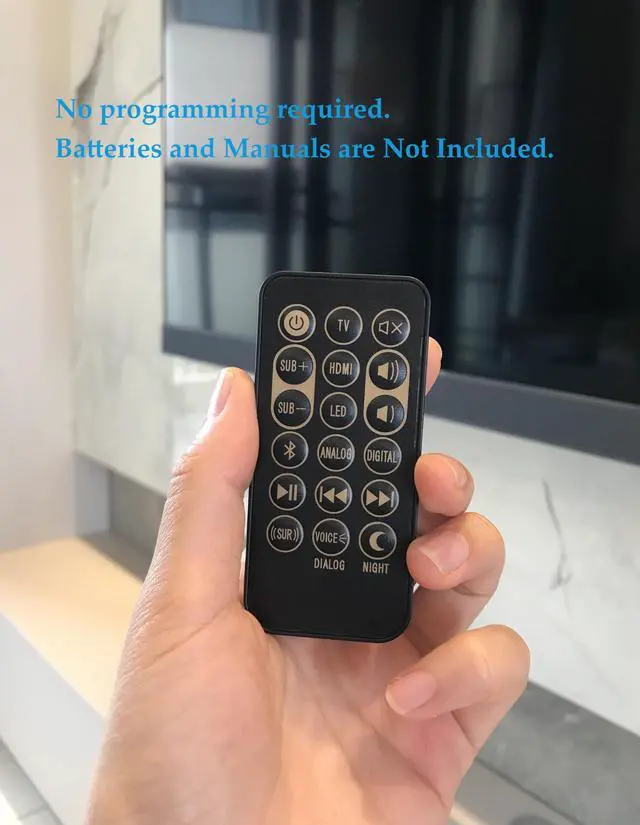 Alt view image 6 of 7 - Replacement Remote Control for Klipsch Soundbar RSB-3 RSB-8 RSB-6 R4B R-4B RSB-11 RSB-14 Sound Bar