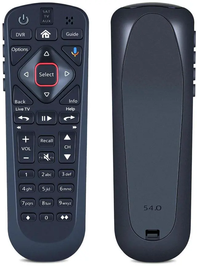 Main image of Replacement Voice Remote for Dish Upgraded 54 Series for The Hopper | Compatible Models: 54.1 54.2 54.3, Voice Control, Easy Pairing, Simple Programming