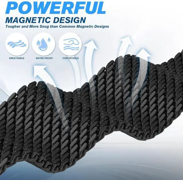 Alt view image 4 of 7 - Metal Band Compatible for Fitbit Versa 4/Sense 2/Versa 3/Sense | Milanese Wristband for Men Women,Stainless Steel Magnetic Mesh Loop Replacement Strap