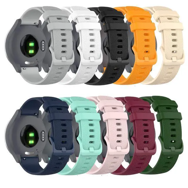 Main image of Bands Compatible with Garmin Venu 4 41mm/Vivoactive 4S/Vivomove 3S/Venu 2S/Venu 3S/Forerunner 255S 265S Band, Silicone Quick Release Straps 18MM Replacement Wristband (10 Colors)