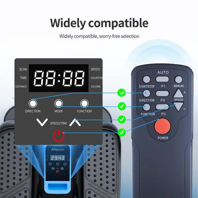 Alt view image 2 of 7 - Remote for GUGTTR/Yolid ET0001/RB-EB505 Under Desk Elliptical | Easy pairing,Responsive control,for JUPPLIES