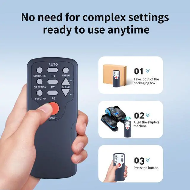Alt view image 3 of 7 - Remote for GUGTTR/Yolid ET0001/RB-EB505 Under Desk Elliptical | Easy pairing,Responsive control,for JUPPLIES