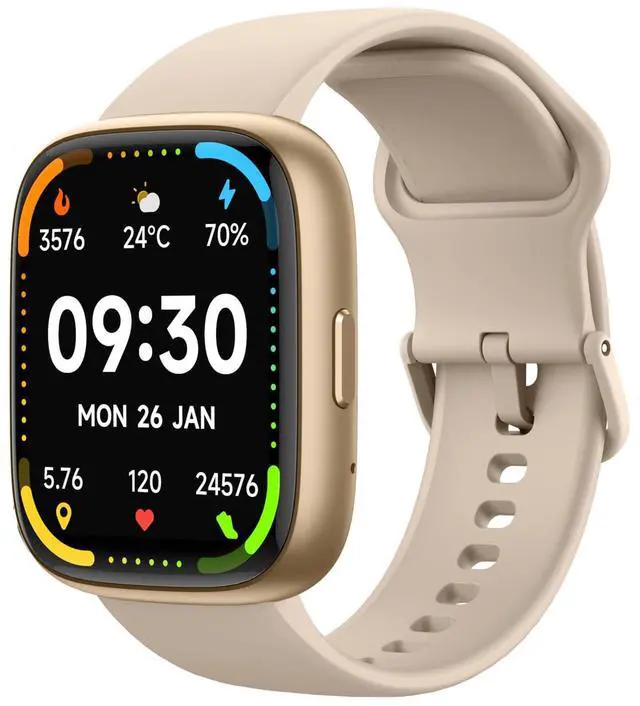 Main image of Ostark Smart Watch, Alexa Built-in, Bluetooth Call, 1.83" Touch Screen | hands-free voice control, 24/7 tracking heart rate, SpO2 and sleep status, Compatible with Android & iOS