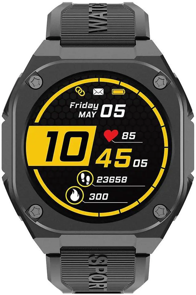 Alt view image 3 of 6 - Easfone B3 Sport Smart Watch, 1.28" AMOLED Fitness Watch with Heart Rate/Sleep/IP68 Waterproof/120+ Sports Modes, Pedometer, Sport Smart Watch for Android iOS (Army Green)