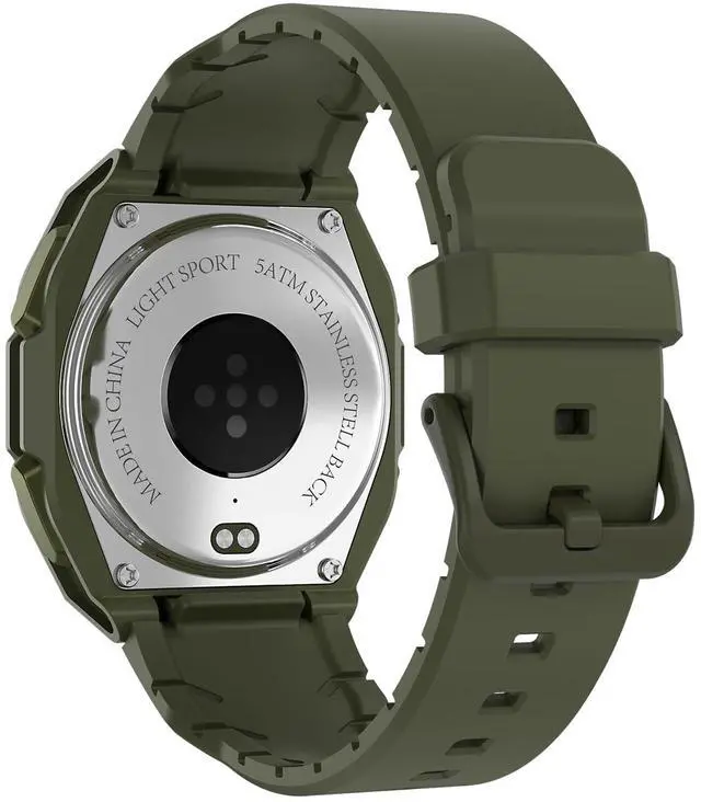 Alt view image 4 of 6 - Easfone B3 Sport Smart Watch, 1.28" AMOLED Fitness Watch with Heart Rate/Sleep/IP68 Waterproof/120+ Sports Modes, Pedometer, Sport Smart Watch for Android iOS (Army Green)
