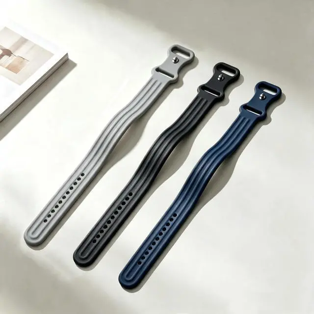 Alt view image 2 of 7 - 3 Pack Silicone Watch Bands for Google Fitbit Air, Soft Sport Waterproof Replacement Wristband Strap for Fitbit Air Women Men