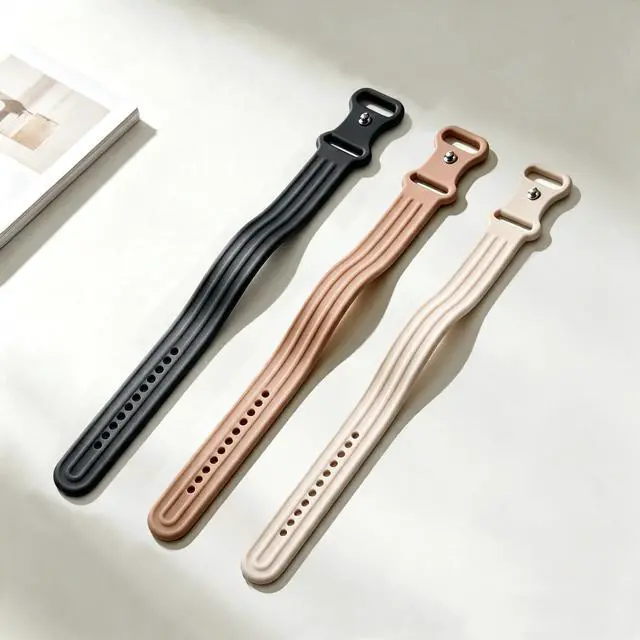 Alt view image 2 of 7 - 3 Pack Silicone Watch Bands for Google Fitbit Air, Soft Sport Waterproof Replacement Wristband Strap for Fitbit Air Women Men