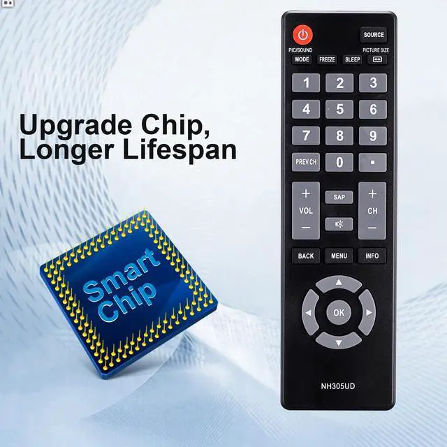Alt view image 2 of 7 - NH305UD Universal Remote Control Replacement for Emerson LCD HDTV TV