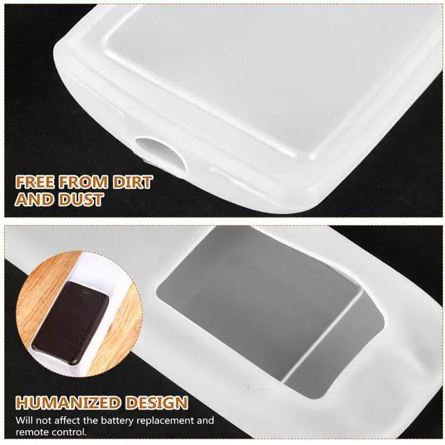 Alt view image 7 of 7 - 3 Pcs Remote Control Covers, Transparent Silicone Dust Covers, Protective Sleeves for Television and Air Conditioner Remotes, Detachable and Washable
