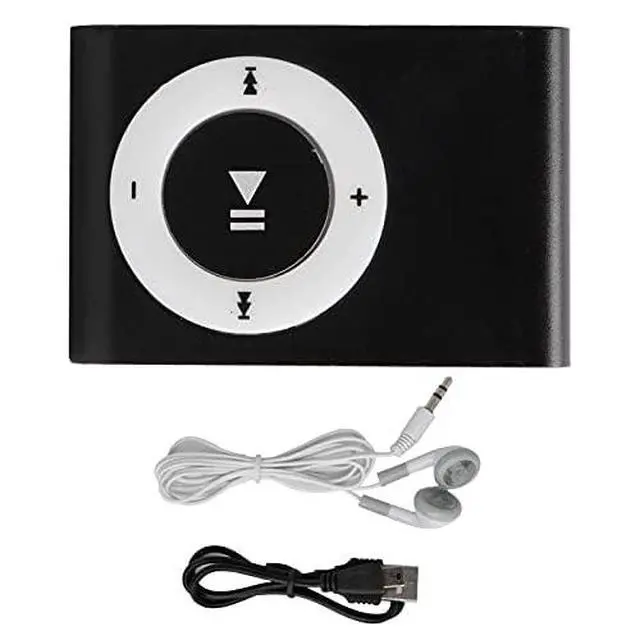 Alt view image 4 of 6 - MP3 Portable Music Player Mini MP3 Back Clip Player Durable with Memory Card and Cable(Black)