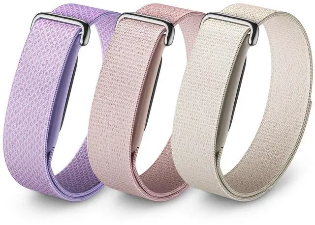 Main image of 3-Pack Nylon Loop Bands Compatible with Google Fitbit Air | Soft & Breathable Nylon, Lightweight for Sport,Sleep & Daily, Adjustable Hook & Loop Closure, Secure Fit for Women & Men