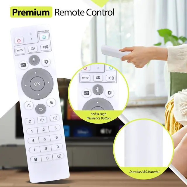 Alt view image 4 of 7 - Remote Control for Ubox Set-Top Box Ubox10 Ubox11 Ubox12 PRO MAX | No Programming,No Voice