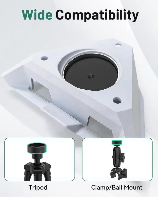Alt view image 4 of 7 - Starlink Mini Tripod Adapter, 1/4"-20 Aluminum Mount | Adapter for all Starlink Mini models, works with tripod, clamp, ball mount, for RV travel, camping, and outdoor setups