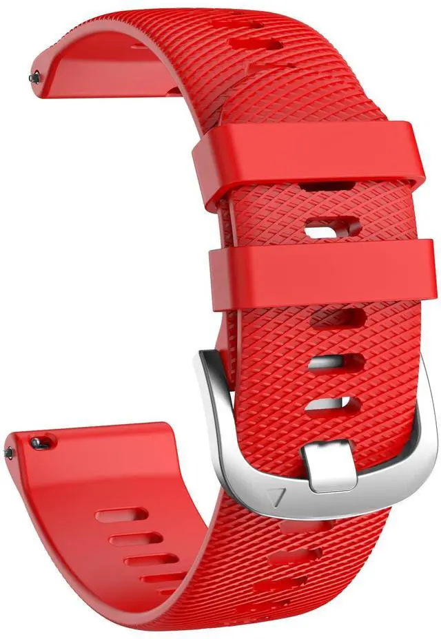 Alt view image 2 of 7 - Watch Band for Garmin Forerunner 255/265/Vivoactive 4/Venu 2 | 22mm Silicone Watch Bands for Garmin Vivoactive 4/Forerunner 255/265 Music/Venu 2