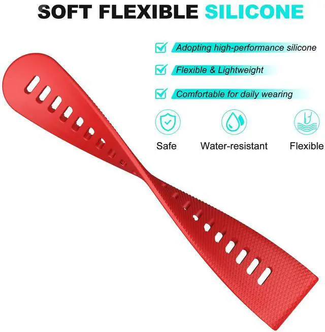 Alt view image 3 of 7 - Watch Band for Garmin Forerunner 255/265/Vivoactive 4/Venu 2 | 22mm Silicone Watch Bands for Garmin Vivoactive 4/Forerunner 255/265 Music/Venu 2