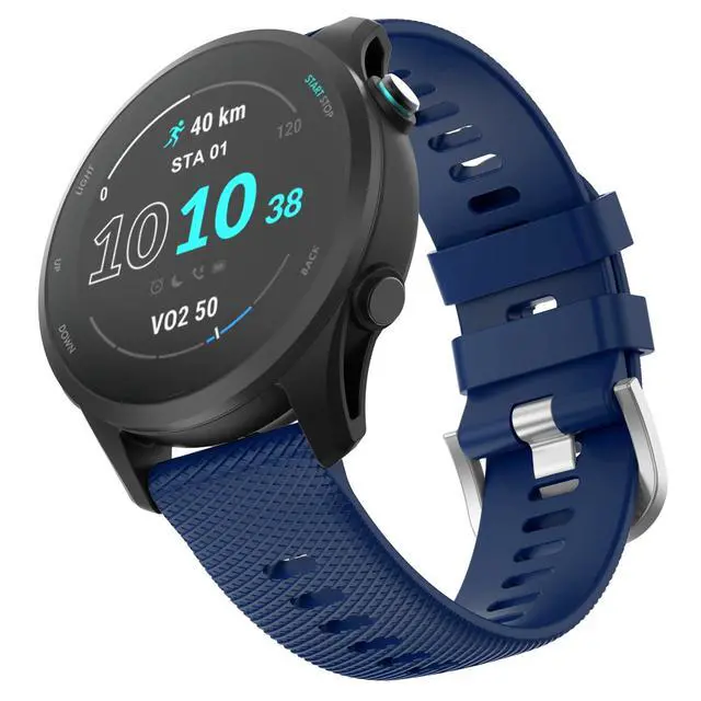 Main image of Watch Band for Garmin Forerunner 255/265/Vivoactive 4/Venu 2 | 22mm Silicone Watch Bands for Garmin Vivoactive 4/Forerunner 255/265 Music/Venu 2