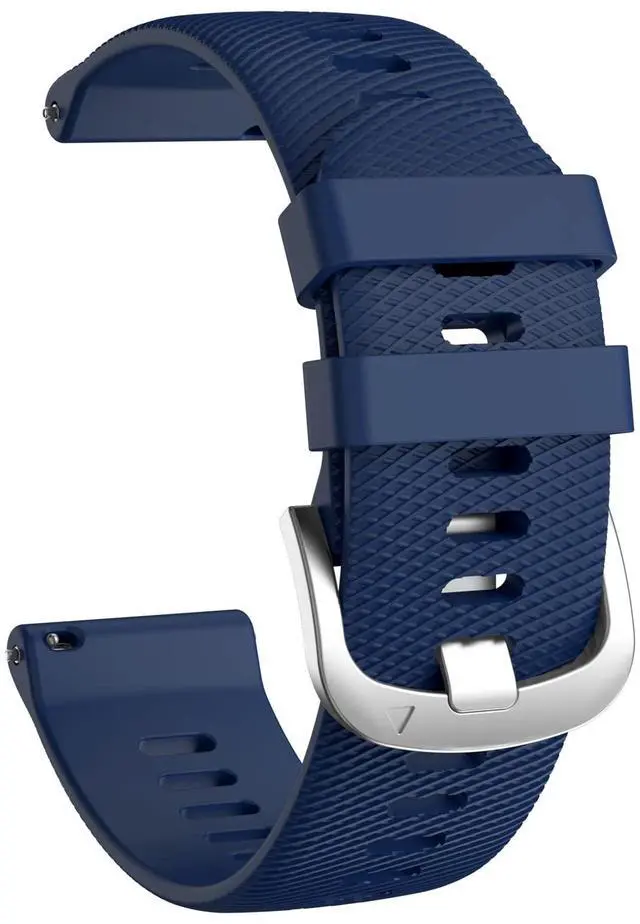 Alt view image 2 of 7 - Watch Band for Garmin Forerunner 255/265/Vivoactive 4/Venu 2 | 22mm Silicone Watch Bands for Garmin Vivoactive 4/Forerunner 255/265 Music/Venu 2