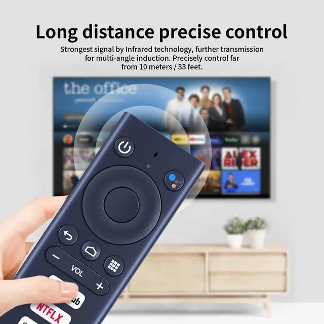 Alt view image 6 of 7 - New Replacement Voice Remote Control Compatible for Ematic 4K UHD Android TV Streaming Box AGT418 AGT419 (Remote Only)