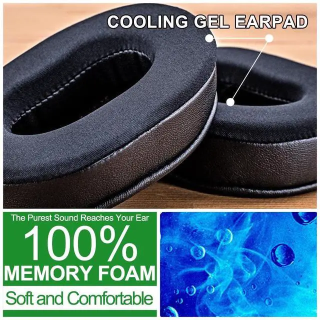 Alt view image 7 of 7 - Arctis Pro Cooling Gel Earpads Compatible with Arctis Pro Wireless, Arctis 7, Arctis5, Arctis3, Arctis1, Arctis 9X, Hybrid Fabric Replacement Cushion (Cooling Fabric)