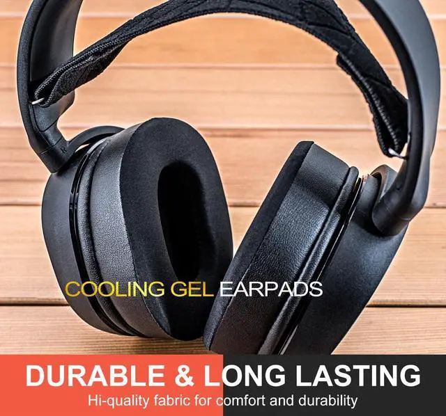 Alt view image 5 of 7 - Arctis Pro Cooling Gel Earpads Compatible with Arctis Pro Wireless, Arctis 7, Arctis5, Arctis3, Arctis1, Arctis 9X, Hybrid Fabric Replacement Cushion (Cooling Fabric)