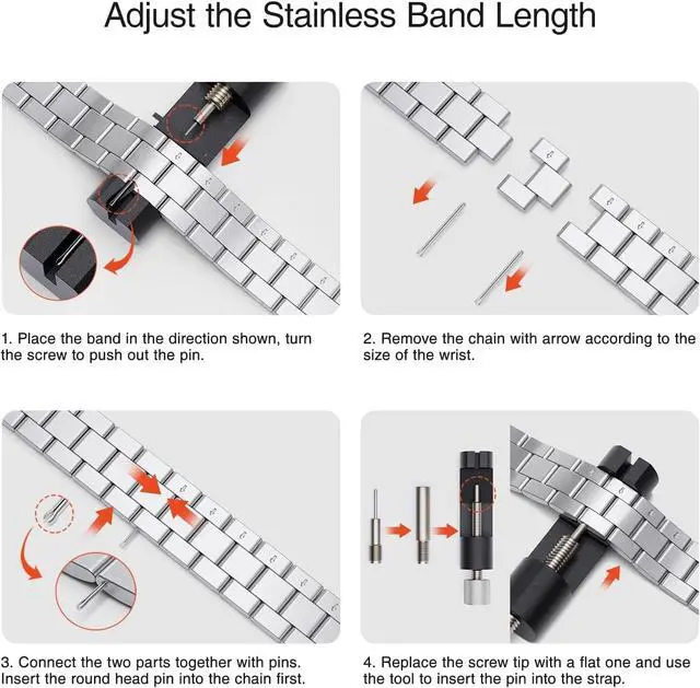 Alt view image 3 of 5 - Metal Band | Compatible with fitbit inspire 3, for fitbit inspire 3 bands,for women