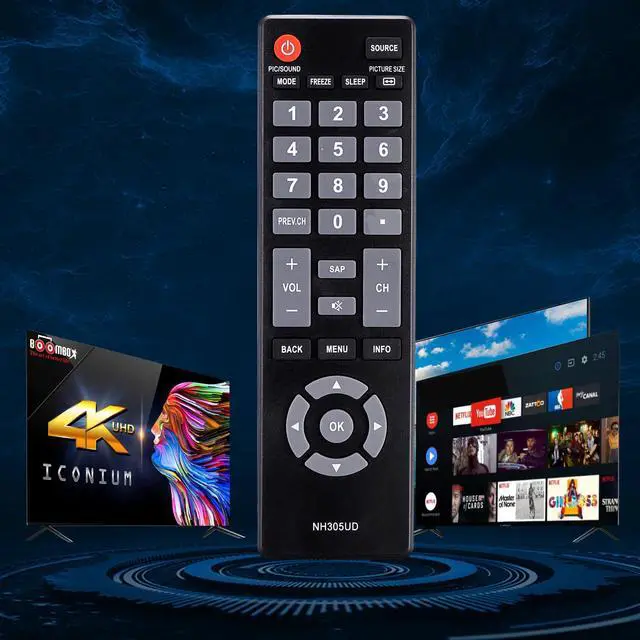 Alt view image 5 of 7 - NH305UD Universal Remote Control Replacement for Emerson LCD HDTV TV
