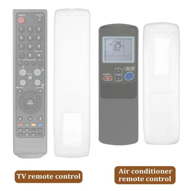 Alt view image 6 of 7 - 3 Pcs Remote Control Covers, Transparent Silicone Dust Covers, Protective Sleeves for Television and Air Conditioner Remotes, Detachable and Washable