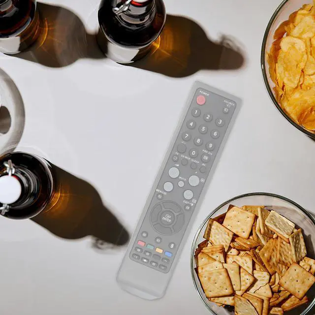 Alt view image 4 of 7 - 3 Pcs Remote Control Covers, Transparent Silicone Dust Covers, Protective Sleeves for Television and Air Conditioner Remotes, Detachable and Washable