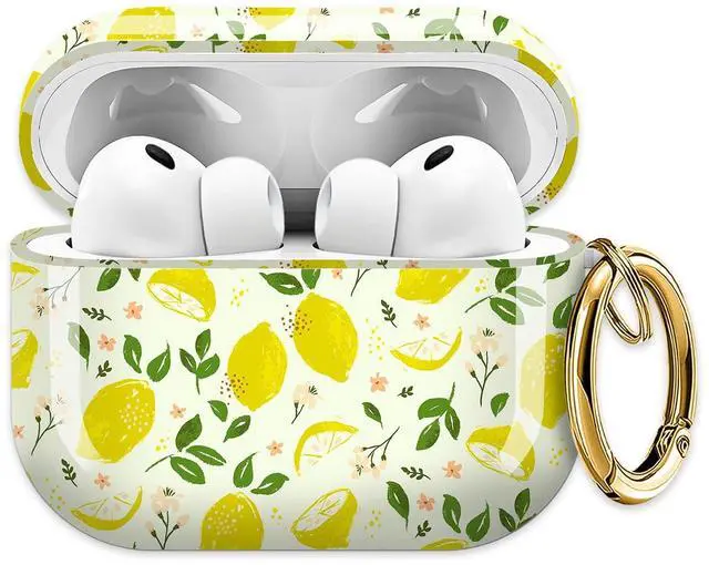 Main image of for AirPods Pro 3 Case (2025)Cute Cover Compatible with AirPod Pro 3rd Generation with Rose Gold Keychain Headphone Cases for Women(Lovely Lemon)