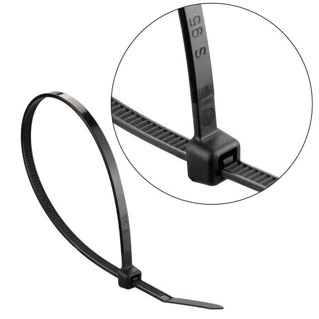 Alt view image 4 of 6 - Black Zip Ties 6 Inch 40 Lbs UV resistant Cable Ties 1000 Pack | Self-locking,Width 0.14",Max Bundle Diameter 1.37",Industrial Grade,fireproof,Heavy duty,For indoor and outdoor